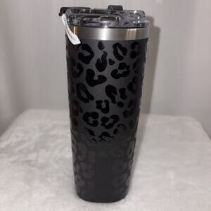 BRUMATE Highball 12oz Tumbler ONYX LEOPARD Insulated Cup w Lid HOT COLD NWOT
